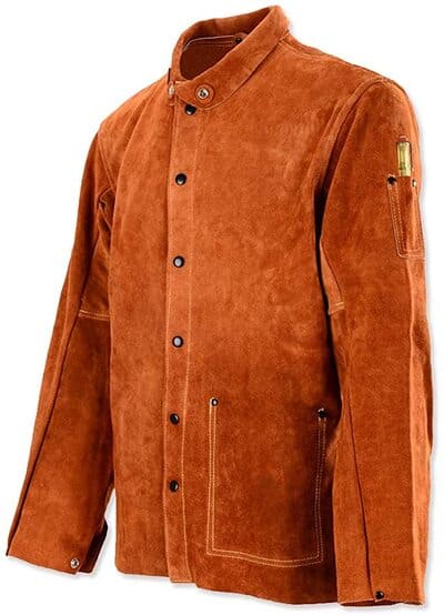 6. Qeelink Leather Welding Work Jacket